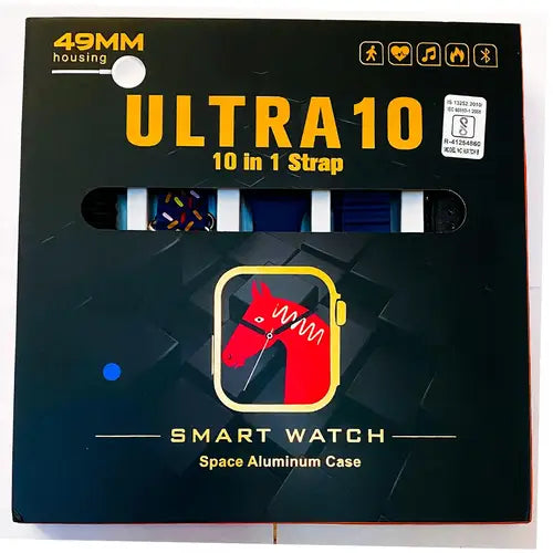10 in 1 Ultra Smart Watch with 10 straps